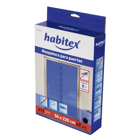 MOSQUITERA VELCRO CON IMÁN 2X50XH220CM HABITEX