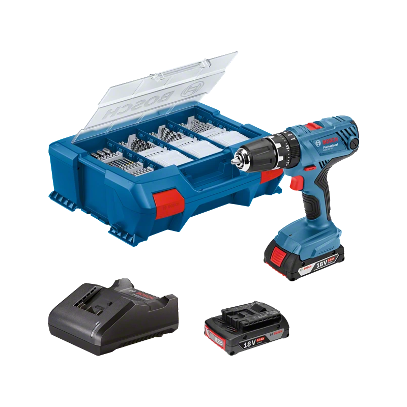 TALADRO PERCUTOR BOSCH GSB 18V-21 18V 2X1,5AH