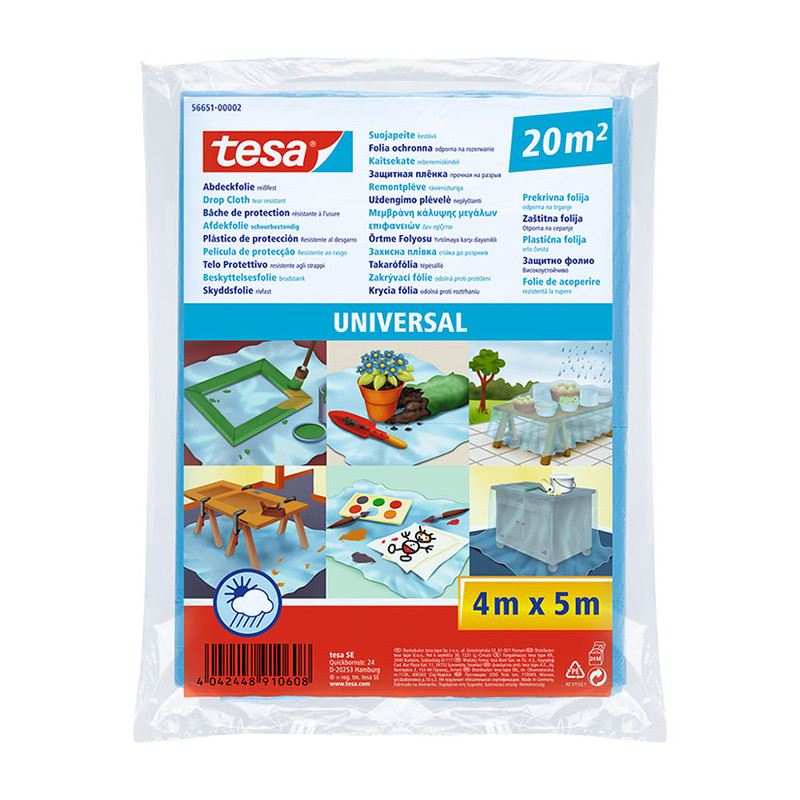 Plástico protección TESA Universal 4x5m