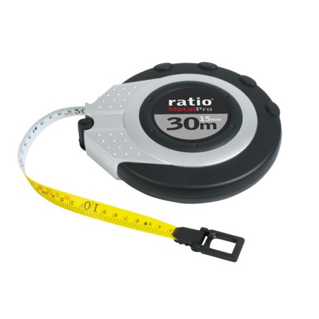 Cinta métrica fibra vidrio bicolor RATIO MetalPro 15mm