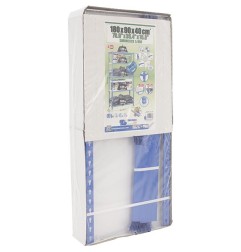 ESTANTERÍA METÁLICA 180X90X30CM AZUL/BLANCO