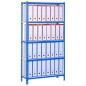 ESTANTERÍA METÁLICA 180X90X40CM AZUL/BLANCO