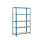 ESTANTERÍA METÁLICA 180X90X40CM AZUL/BLANCO