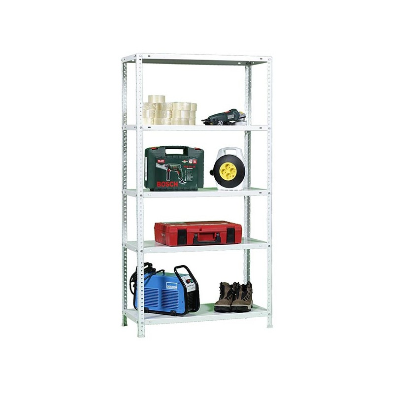 ESTANTERÍA METÁLICA CONFORT PLUS 200X100X40CM BLANCA