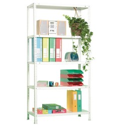 ESTANTERÍA METÁLICA CONFORT PLUS 200X100X40CM BLANCA