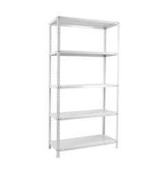 ESTANTERÍA METÁLICA CONFORT PLUS 200X100X40CM BLANCA