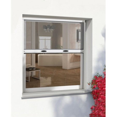 Mosquitera kit auto enrollable blanca - 150x150cm