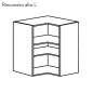 MODULO ALTO RINCONERA L 700X630X630MM BLANCO