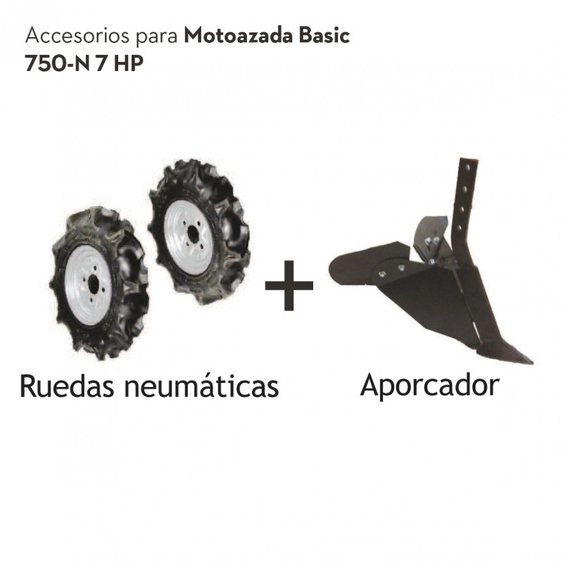 Kit ruedas para motoazada