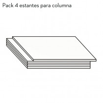 PACK 4 estantes - 568x524x160MM - Blanco