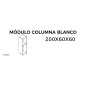 MODULO COLUMNA 2000X600X580MM BLANCO