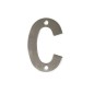 LETRA C - 4 PULGADAS ACERO INOXIDABLE - 18/8
