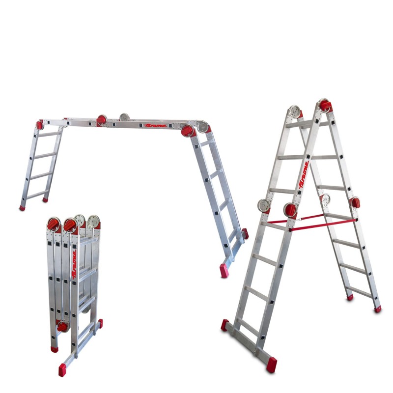 ESCALERA ARTICULADA MULTIUSOS ALUMINIO FARAONE