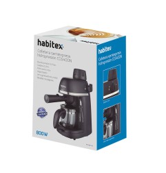 CAFETERA 4 TAZAS SEMI EXPRESSO CC6400N HABITEX