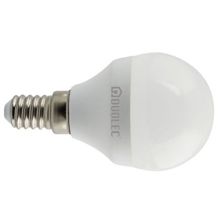 Bombilla LED mini globo - DUOLEC - E14 luz fría 5w