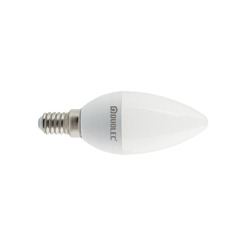 Bombilla LED vela - DUOLEC - E14 luz cálida 5w