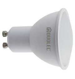 Bombilla LED dicroica regulable 120º - DUOLEC - GU10 luz cálida 6,5W