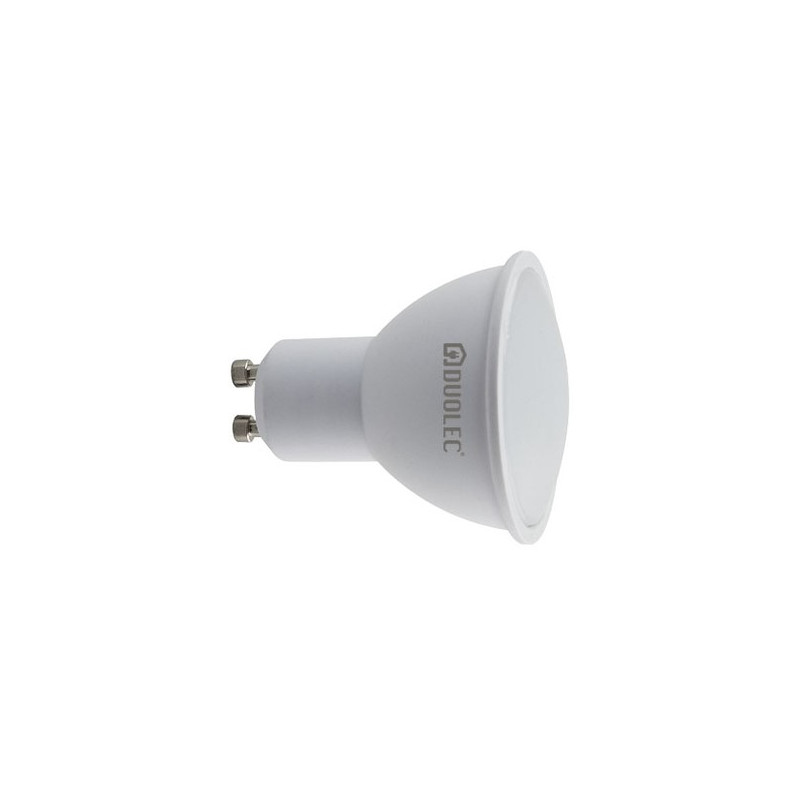 Bombilla LED dicroica regulable 120º - DUOLEC - GU10 luz cálida 6,5W