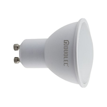 Bombilla LED dicroica regulable 120º - DUOLEC - GU10 luz cálida 6,5W