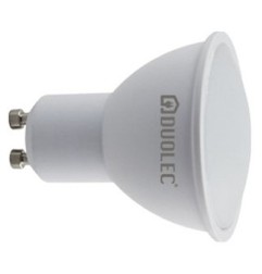 Bombilla LED dicroica 110º DUOLEC GU10 luz cálida 8W