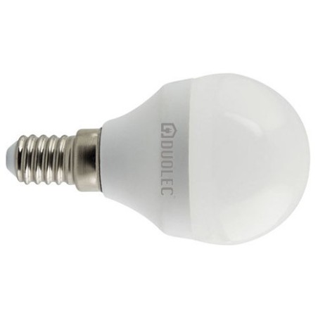 Bombilla LED mini globo - DUOLEC - E14 luz día 7w