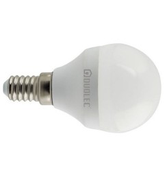 Bombilla LED mini globo 200º - DUOLEC - E14 luz día 5w