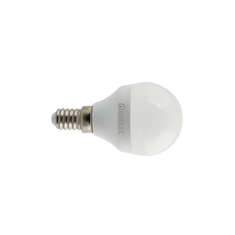 Bombilla LED mini globo 200º - DUOLEC - E14 luz día 5w