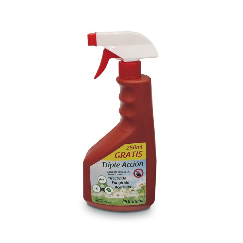 INSECTICIDA, FUNGICIDA, ACARICIDA TRIPLE ACCIÓN 750ML