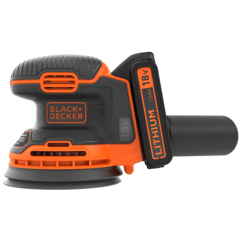 LIJADORA ROTORBITAL B&D BATERÍA BDCROS18 18V 1.5AH