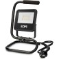 foco proyector led con pie 30w 2370lm 6400k luz fria black series edm