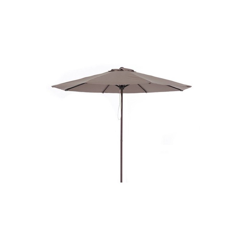 PARASOL ALUMINIO 3X3M IMITACIÓN MADERA 48MM