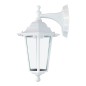 Aplique Farol Aluminio Y Cristal Blanco 34XØ21,5Cm Edm Mod. Zurich