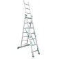 Escalera 3 tramos con base 7 peldaños
