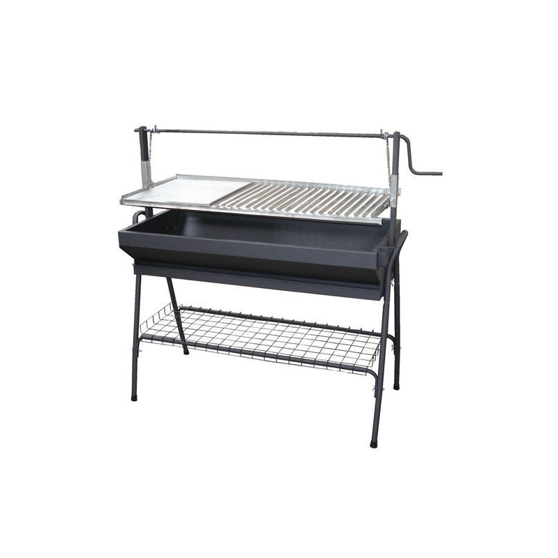 BARBACOA CON PARRILLA 78CM Y PLANCHA INOX