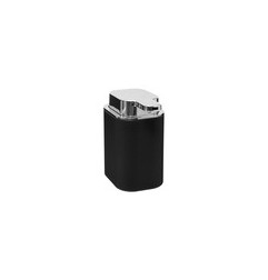 DISPENSADOR JABÓN CON PORTAESPONJAS NEGRO