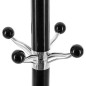 PERCHERO METAL.37XH.182CM. NEGRO