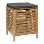 BANCO ALMACENAMIENTO BAMBU 35X35XH.49CM