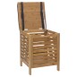 BANCO ALMACENAMIENTO BAMBU 35X35XH.49CM