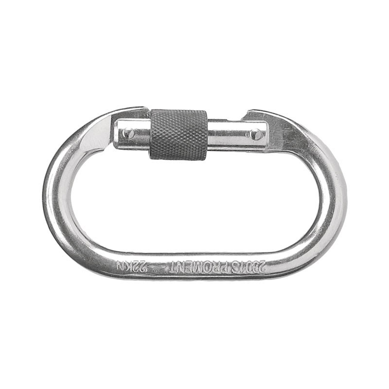 MOSQUETÓN CON TORNILLO, ABERTURA 16 MM – Pack de 5