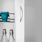 Tirador Bombay, L 160mm, intereje 128mm, Níquel satinado, Zamak