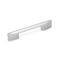 Tirador Malmo, L 167mm, intereje 96mm, Pintado aluminio, ABS