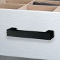 Tirador Assen, L 164mm, intereje 128mm, Pintado negro, ABS Tirador Assen, L 164mm, intereje 128mm, Pintado negro, ABS