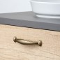 Tirador Doha, L 110mm, intereje 96mm, Oro viejo, Zamak Tirador Doha, L 110mm, intereje 96mm, Oro viejo, Zamak
