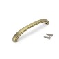 Tirador Mombasa, L 144mm, intereje 128mm, Oro viejo, Zamak Tirador Mombasa, L 144mm, intereje 128mm, Oro viejo, Zamak