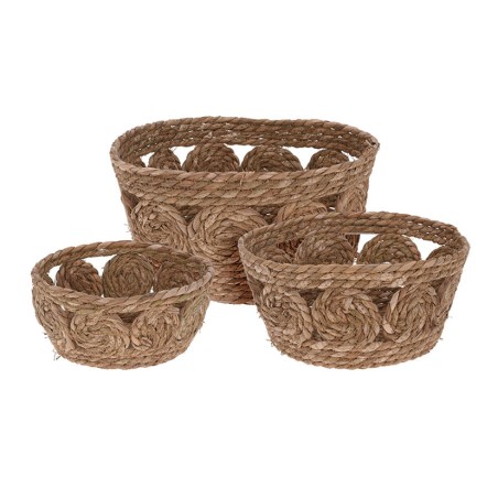 SET 3 CESTAS DECORATIVAS TEXTILES