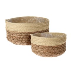 SET 2 CESTAS DECORATIVAS TEXTILES