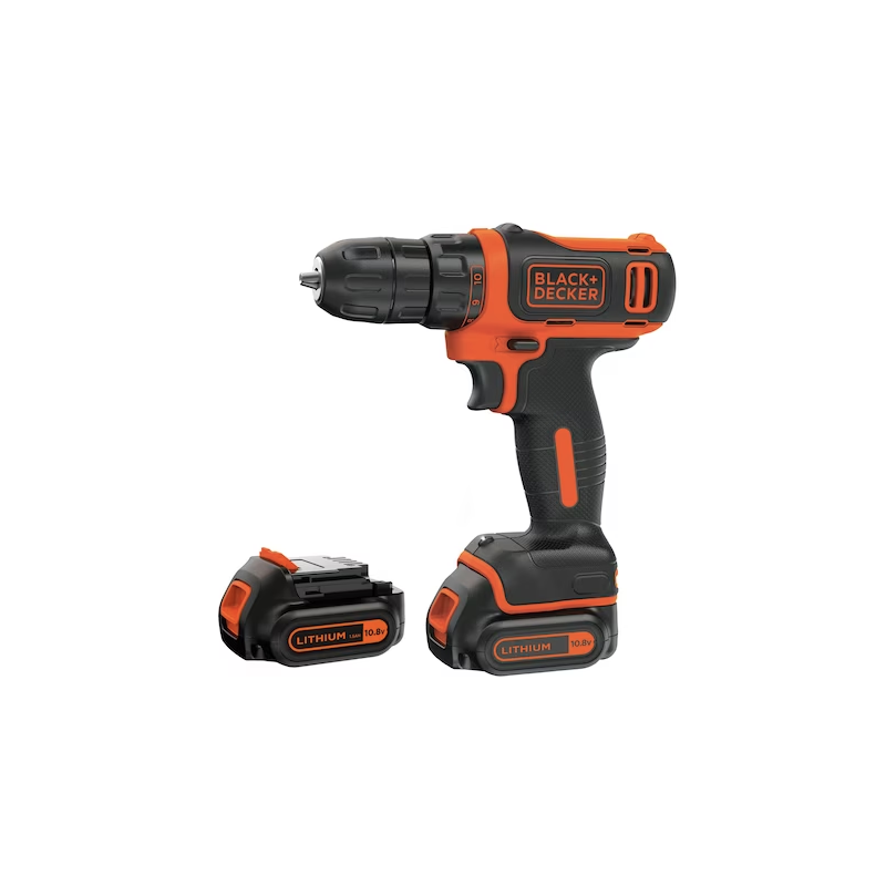 TALADRO ATORNILLADOR B&D BDCDD12KB 10.8V 2X1,5AH