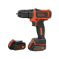 TALADRO ATORNILLADOR B&D BDCDD12KB 10.8V 2X1,5AH