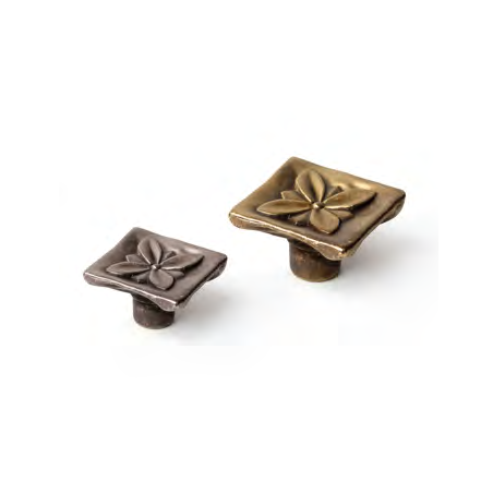 POMO FLOR PLATA MATE 20MM