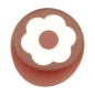 POMO METACRILATO ROJO FLOR